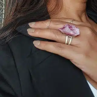 unique rock finger ring