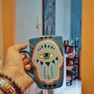 Kaf fatima handpainted mug