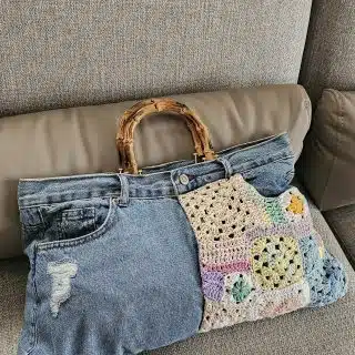 Patchwork Denim tote bag
