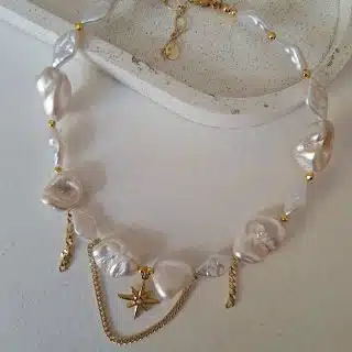 North star pearl choker