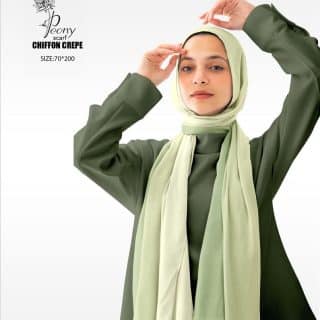 Gradient Zatony &Butter Yellow Scarf