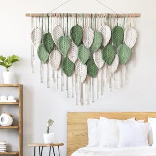 Macrame Wall Hanging - Boho Leaves Large