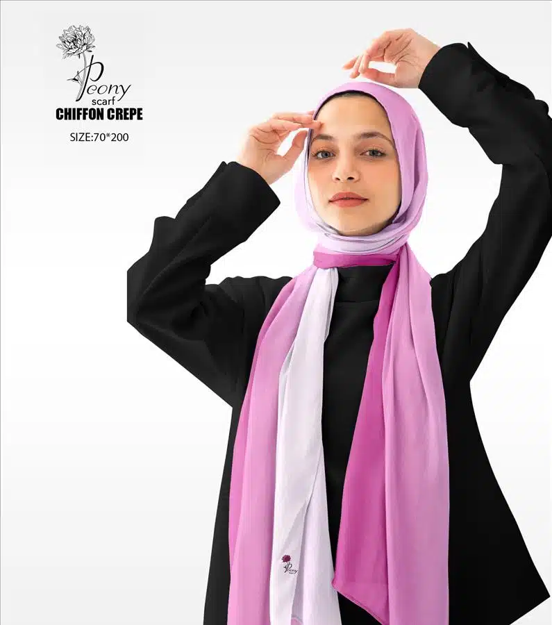 Gradient Fushia & Pink Scarf 1 Gradient Fushia & Pink Scarf