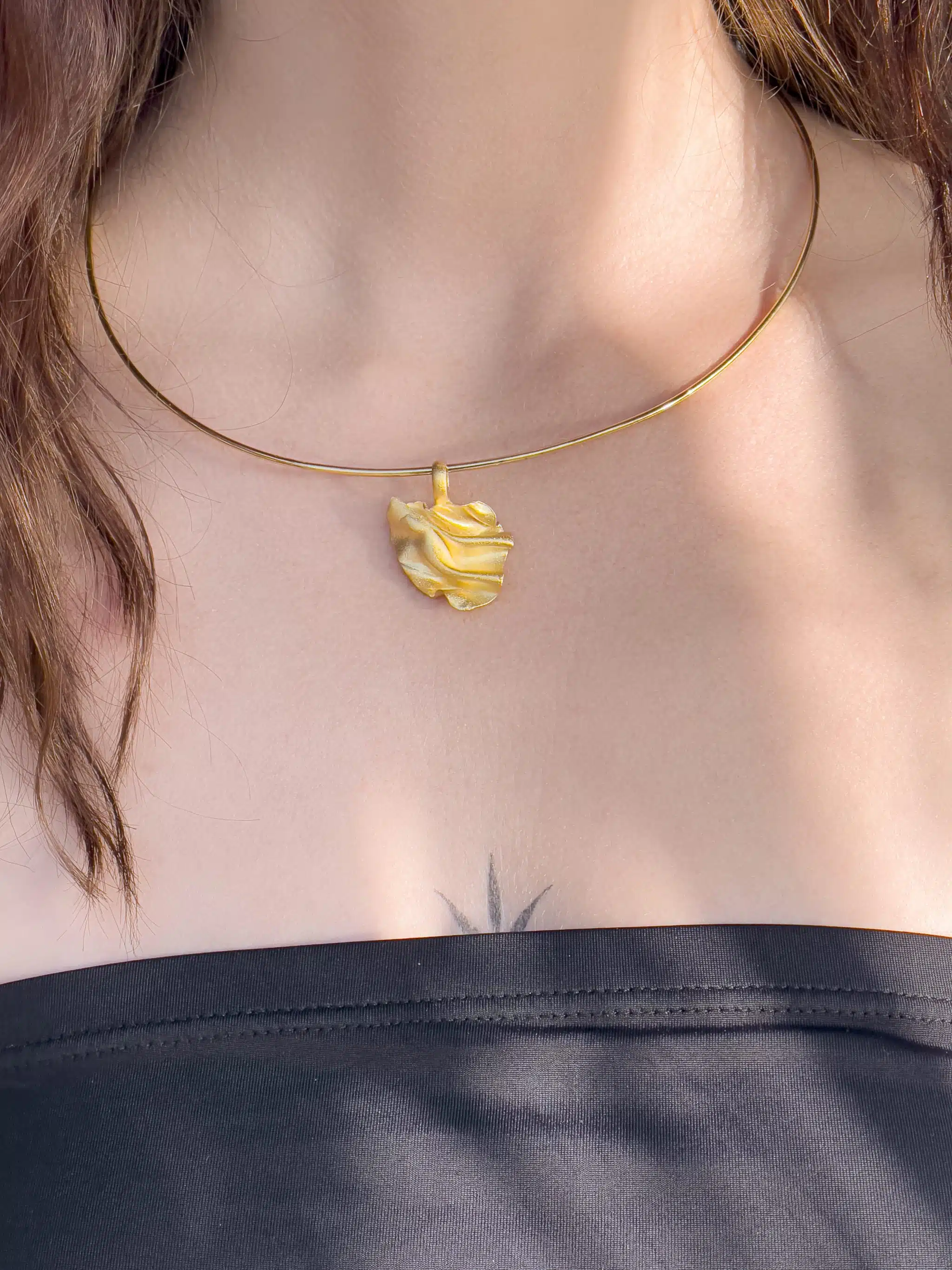 Handmade Gold Platted Sterling Silver Pendant (Code 947) 1 Handmade Gold Platted Sterling Silver Pendant (Code 947)