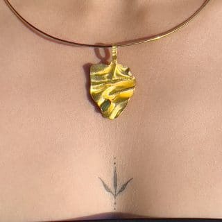 Handmade Gold Platted Sterling Silver Pendant (Code 948)