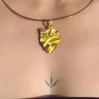 Handmade Gold Platted Sterling Silver Pendant (Code 948)