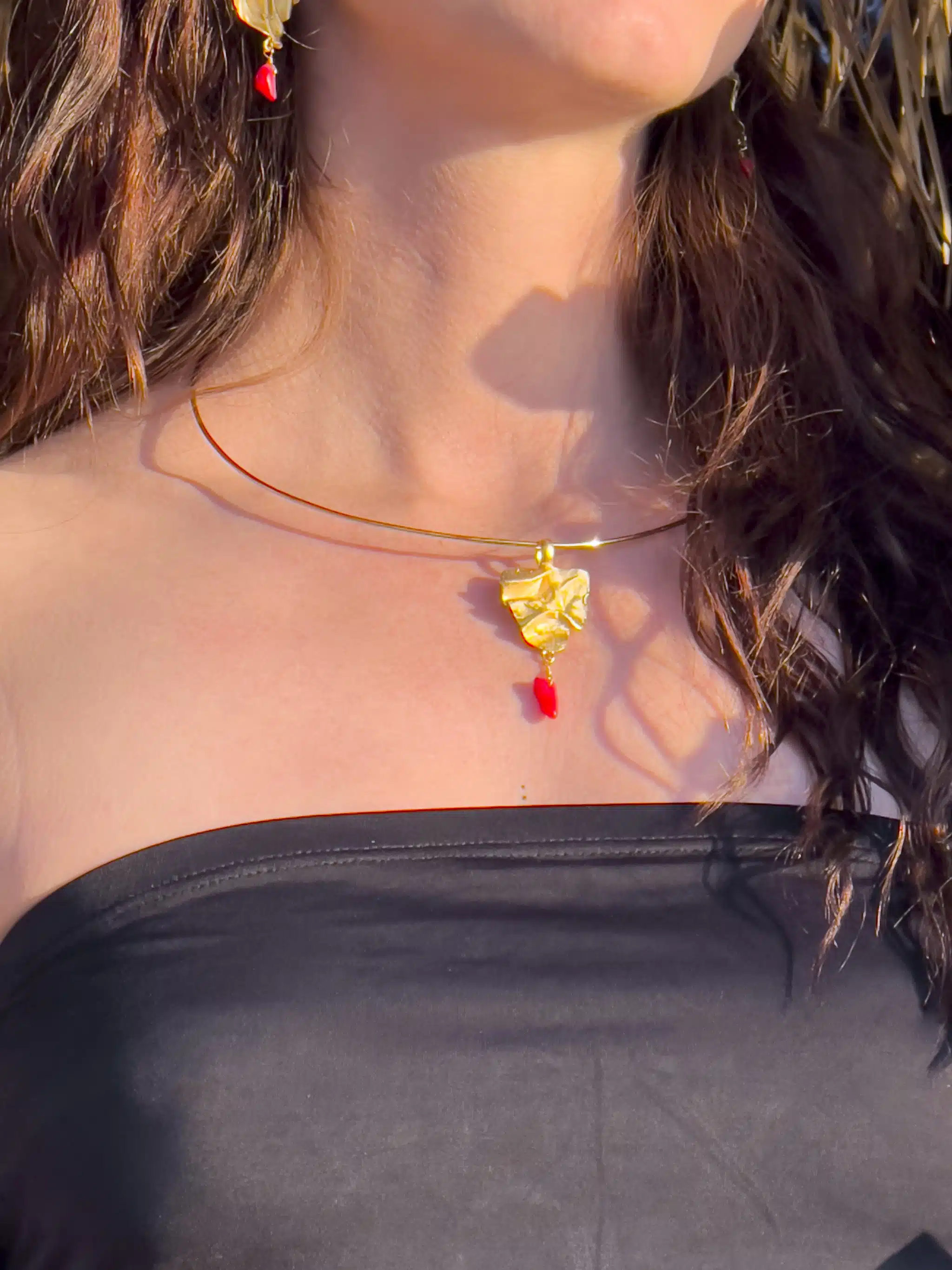 Handmade Gold Platted Sterling Silver Pendant (Code 951) 1 Handmade Gold Platted Sterling Silver Pendant (Code 951)