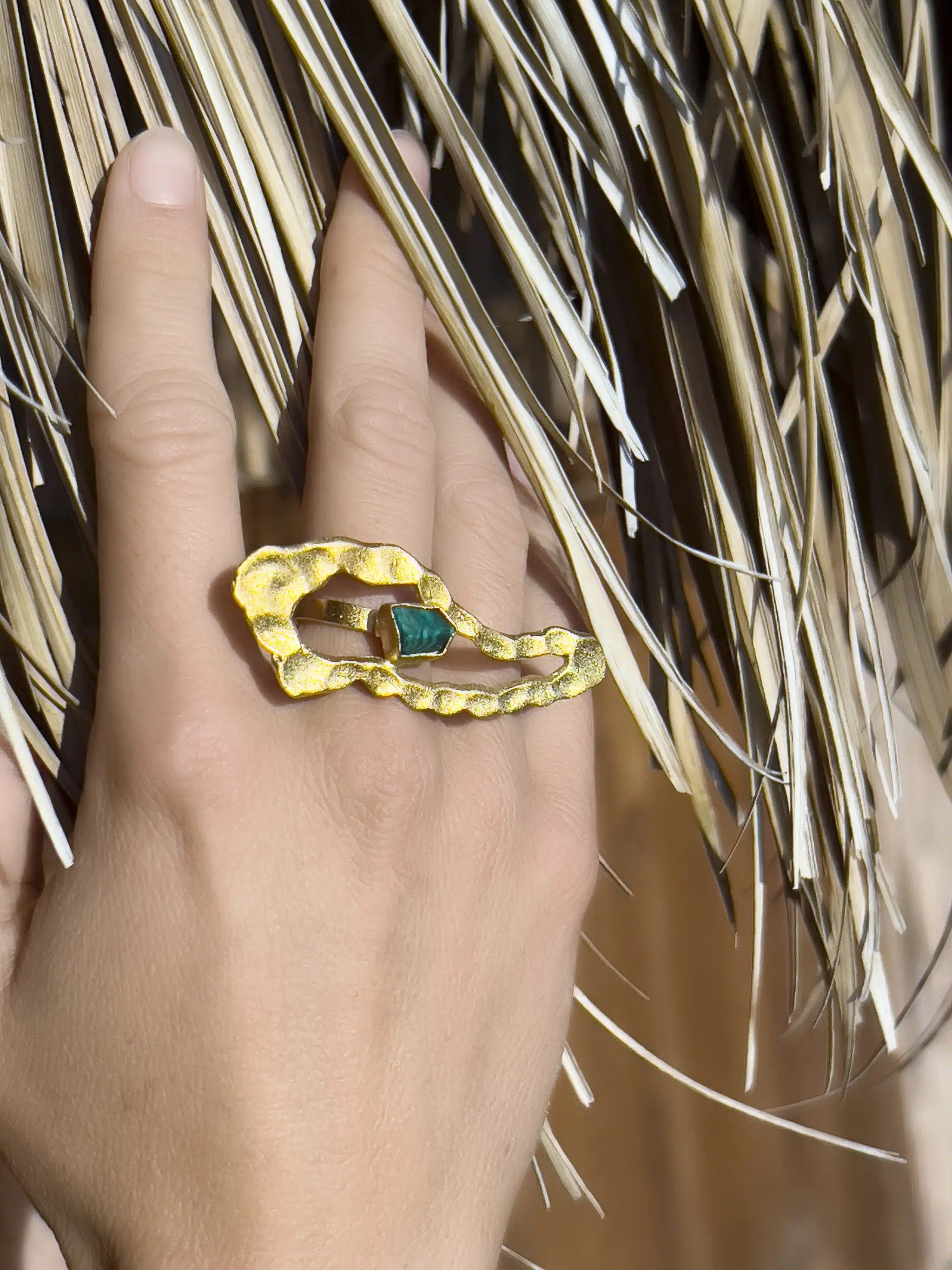 Handmade Gold Platted Sterling Silver Ring (Code 952) 2 952 3 scaled