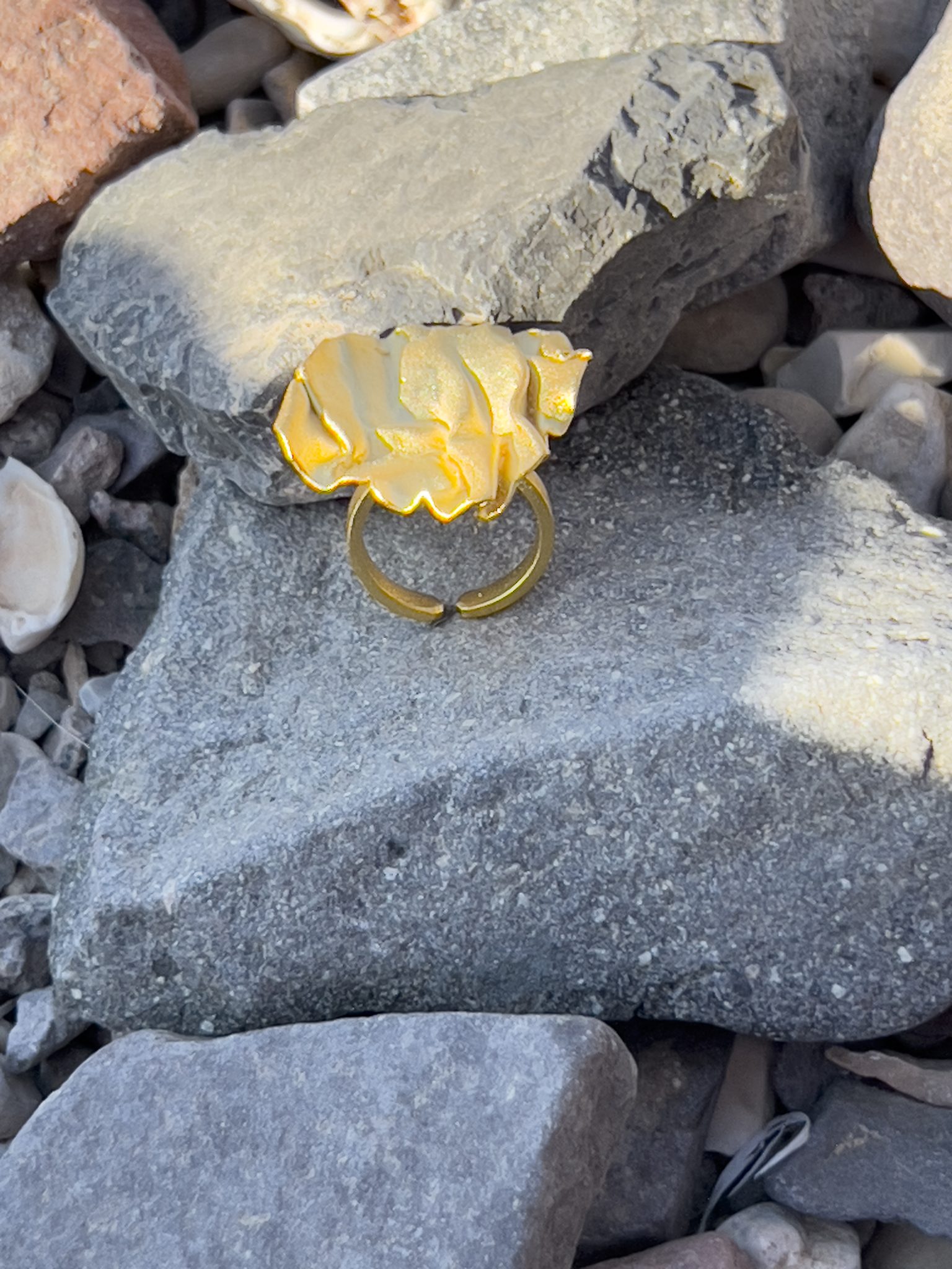 Handmade Gold Platted Sterling Silver Ring (Code 954) 3 954 2 scaled