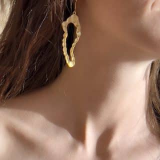 Handmade Gold Platted Sterling Silver Earring (Code 959)