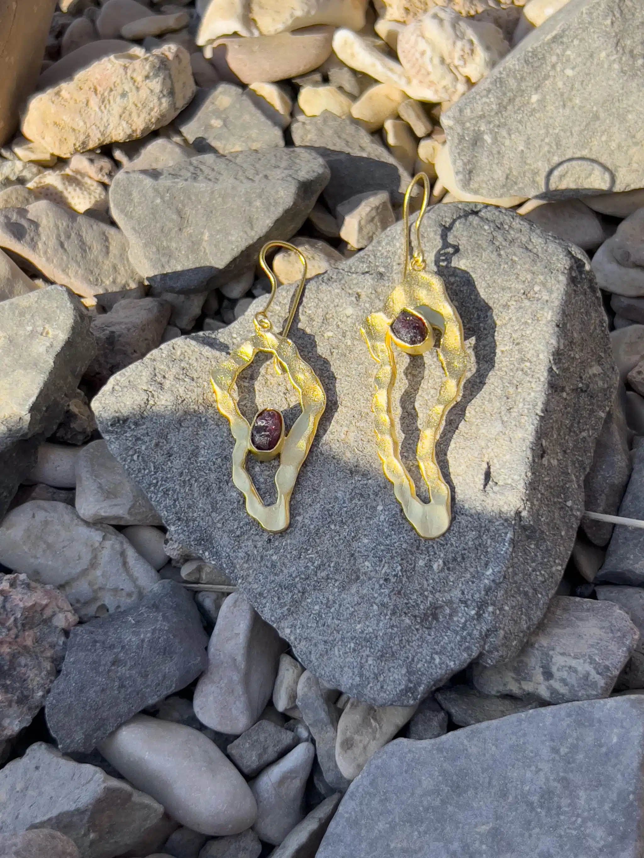 Handmade Sterling Silver Gold Platted Earring (Code 960) 3 960 scaled