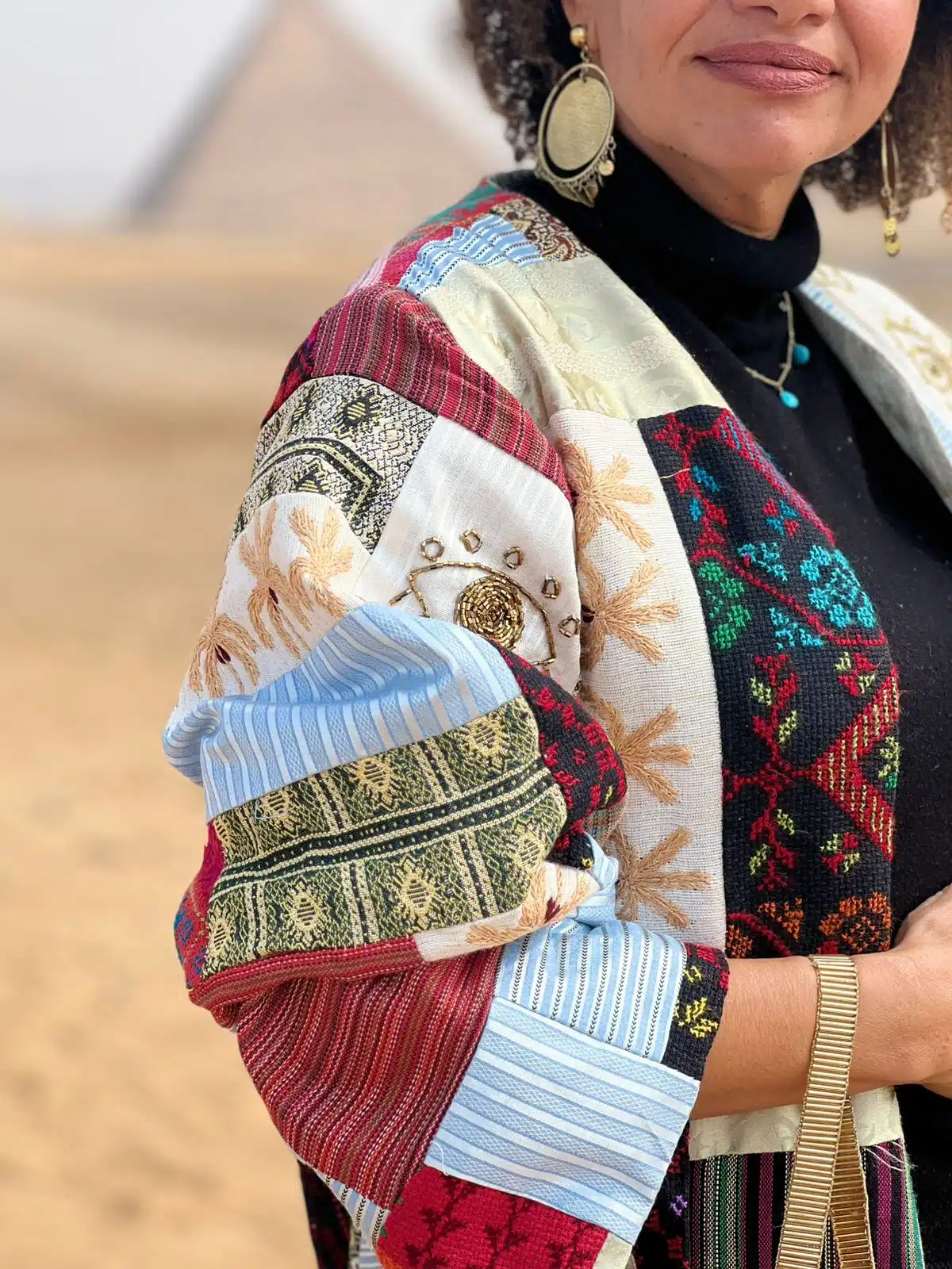 Egyptian Handmade Patchwork Kimono - Bohemian Style 2 IMG 20250127 WA0101 1