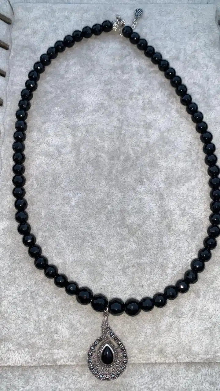 925 Silver Onyx Necklace 2 IMG 20250410 WA0027