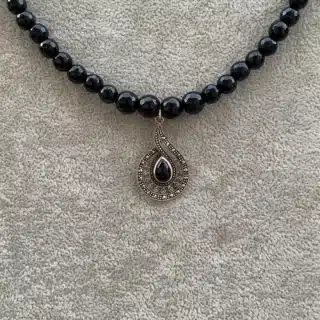 925 Silver Onyx Necklace