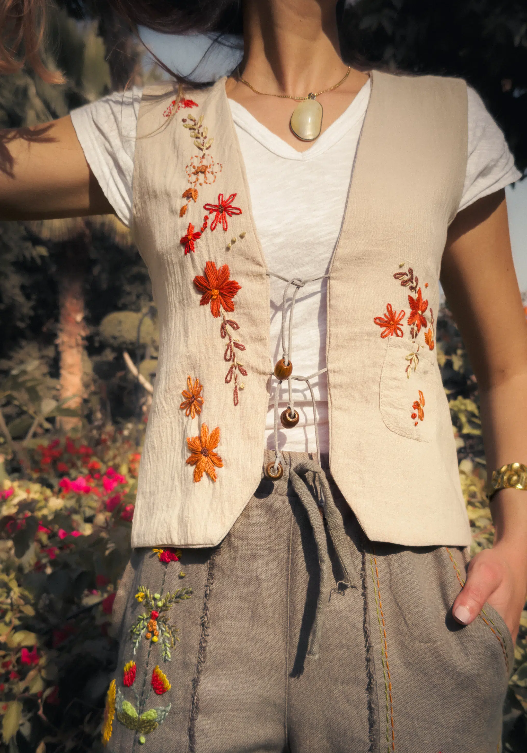 Autumn Floral Vest 4 IMG 0735