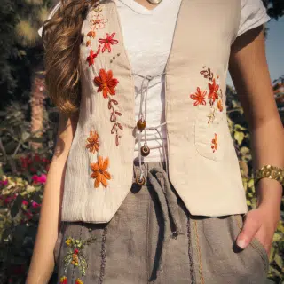 Autumn Floral Vest