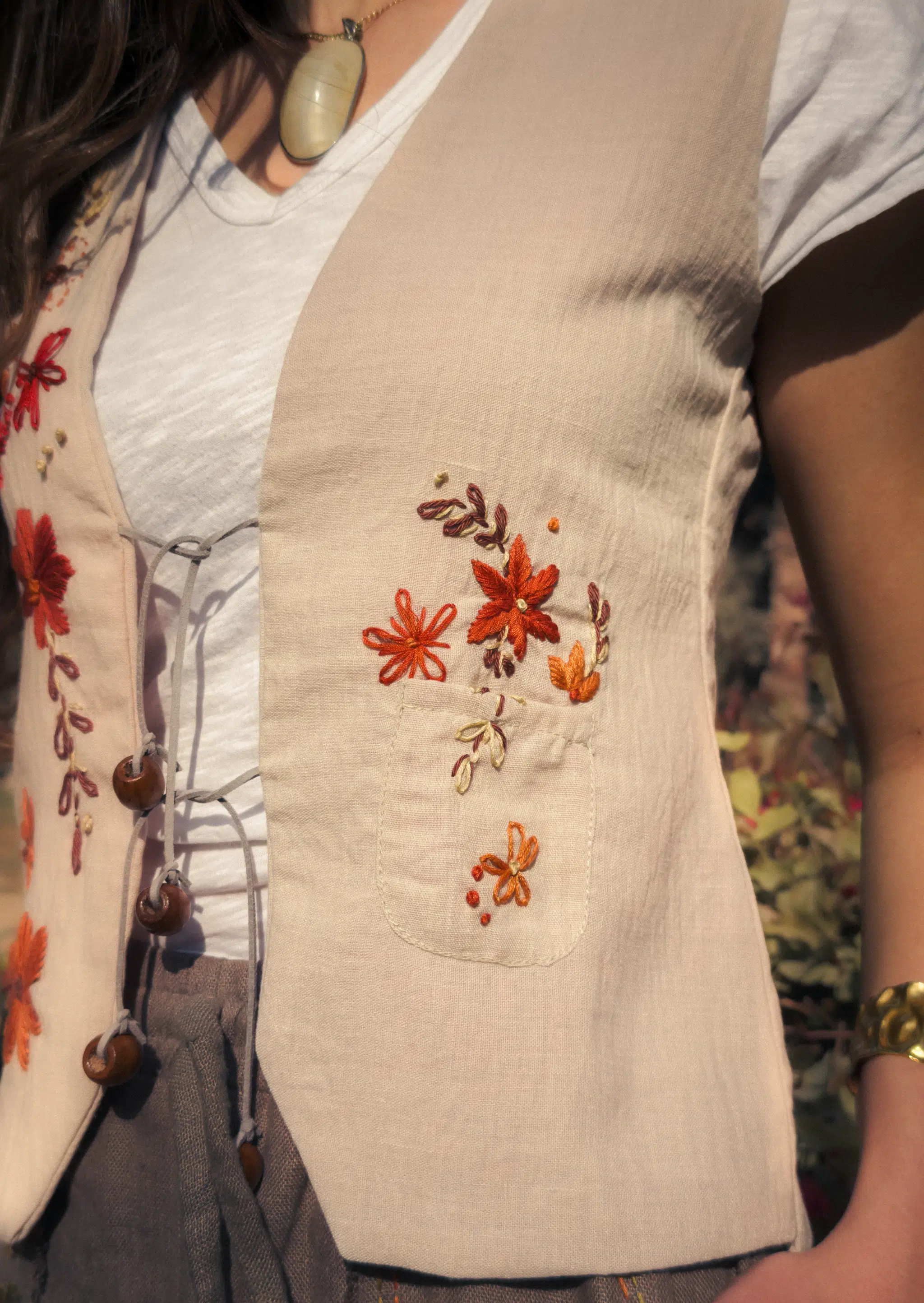 Autumn Floral Vest 3 IMG 0737