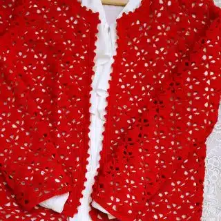 crochet cotton cardigan