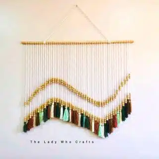 Macrame boho beads and tassels wall hanging πππ€