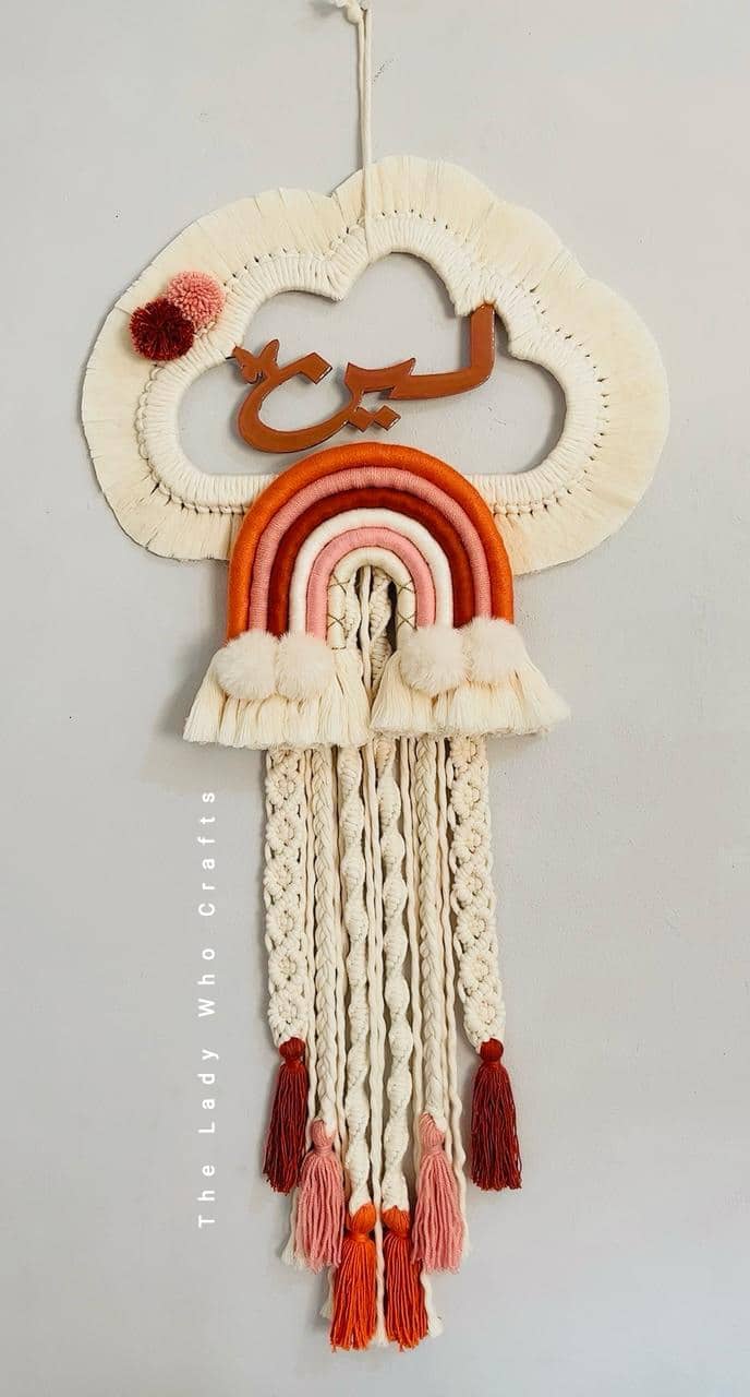 Macrame cloud with baby's name.. 3 IMG 20250401 231722