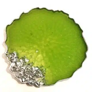 vibrant green and silver leaves