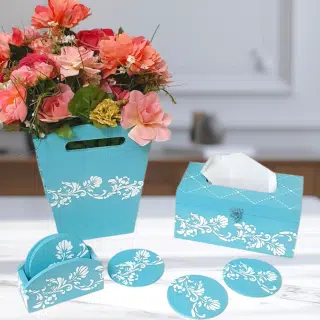 Home Decoration Set (Tissue box/Coasters/Basket)