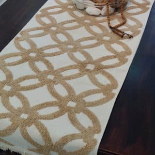 Beige XO Tablerunner