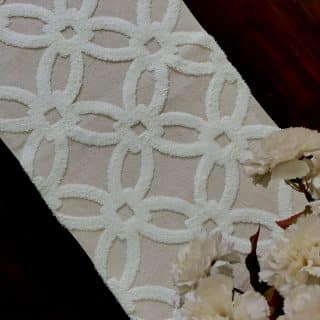 White XO Tablerunner