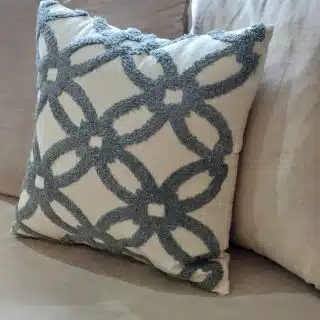 Gray XO Cushion Cover