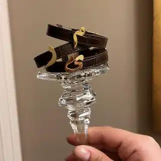 Leather Identity Bracelet