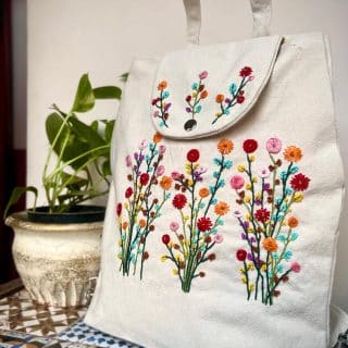 Multicolor Flowery bag pack