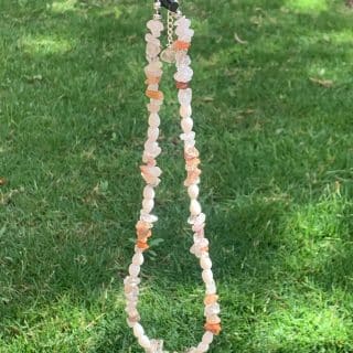 "Earthy Elegance" Brown Agate Necklace with 925 Silver Lock & Chain (Coastal Whisper Collection)