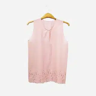 Pink Embroidered Cotton Top