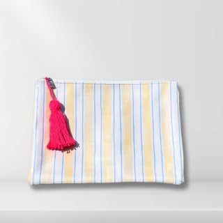 Blue Yellow & White Striped