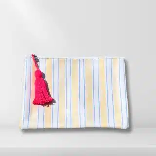 Blue Yellow & White Striped