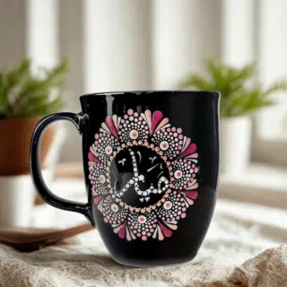 Customized mandala dots mug