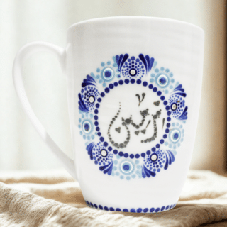 Customized mandala dots mug