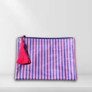 Fushia & Blue Striped
