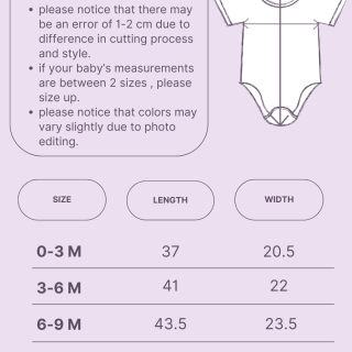 baby bodysuits size chart