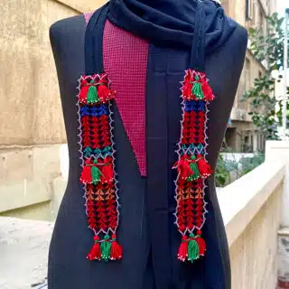 قلادة كرافتة تطريزالعريش