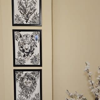 Wild in black and white set