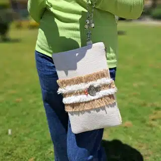 wrist fabric clutch