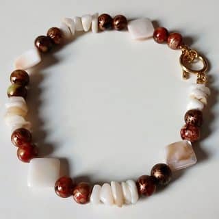 Brownish Seashell Anklet