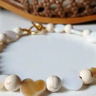 Hearts Seashell with fayrouz Anklet