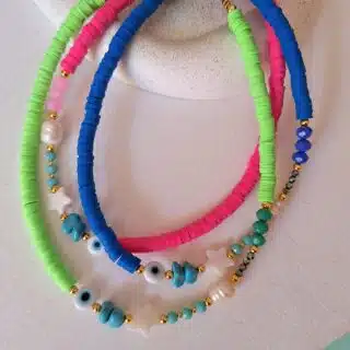 Colorful necklaces
