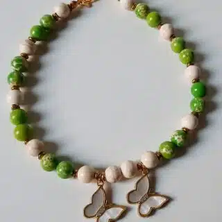 Green butterflies Anklet