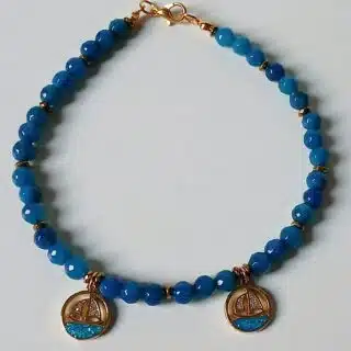 Blue Agate Anklet