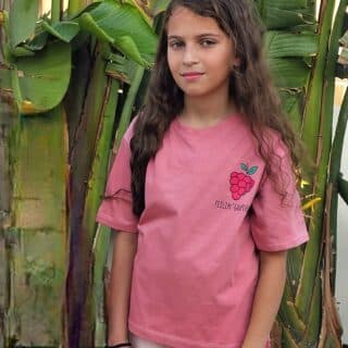 Oversized 'FEELIN' GRAPEFUL!' jersey T-shirt 100% cotton