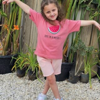 Oversized 'ONE IN A MELON!' jersey T-shirt 100% cotton