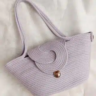 Laila cotton cord shoulder bag